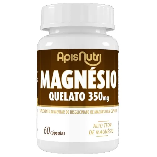 Suplemento Mineral Magnésio Quelato 350mg 60 Cáps Imagem