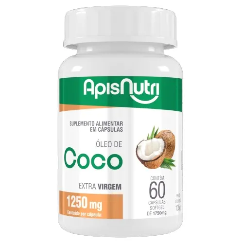 Óleo de Coco Extra Virgem 1.750mg 60 Cáps Imagem