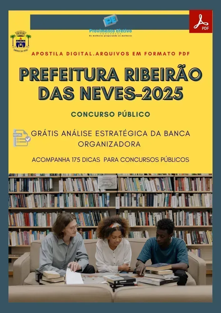 Apostila Pref Ribeirão da Neves Enfermeiro 2025 Imagem