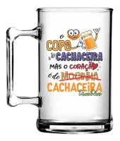 Caneca de Chopp Personalizadaem Acrílico Vários Temas a Sua Escolha - Praticidade e Estilo !  