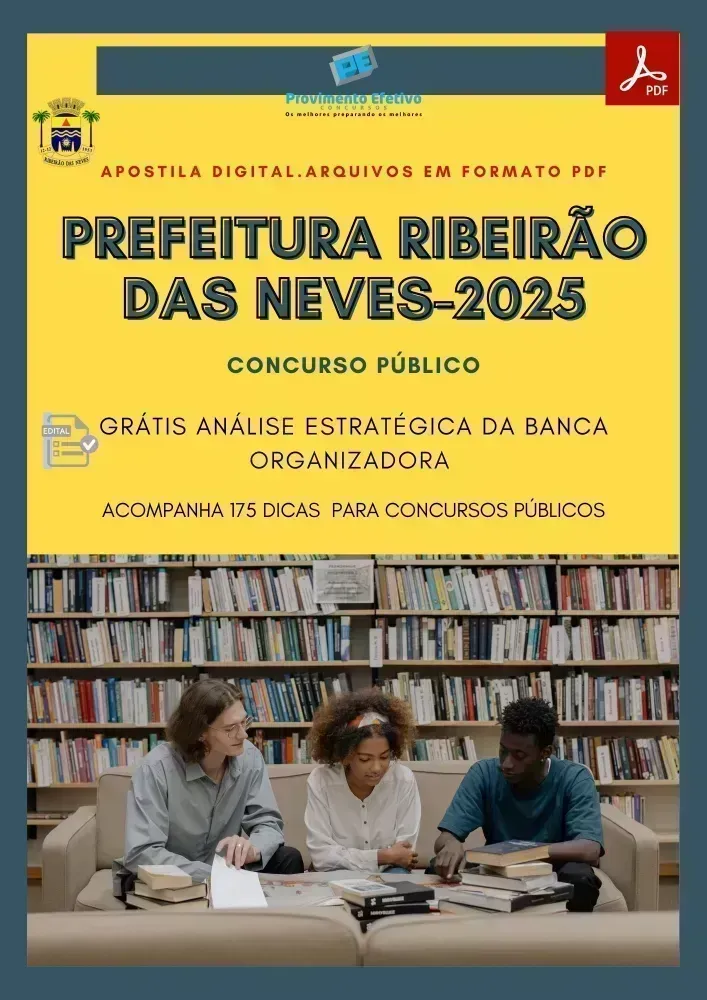 Apostila Pref Ribeirão da Neves Médico Psiquiatra 2025 Imagem