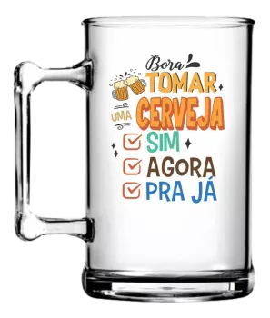 Caneca de Chopp Personalizadaem Acrílico Vários Temas a Sua Escolha - Praticidade e Estilo !   - Foto 2