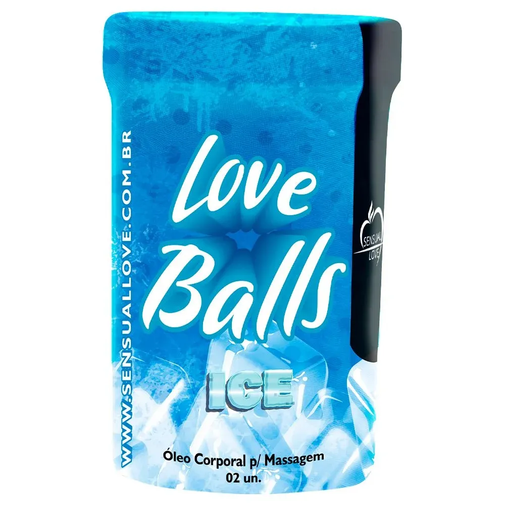 LOVE BALLS BOLINHA ICE 02 UNIDADES - SENSUAL LOVE.                                                                                             LIBYSEXSHOP Imagem