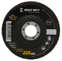 Disco Flap Ecoinox 4.1/2 Pol. Grão 120 - HEAVY DUTY-123031