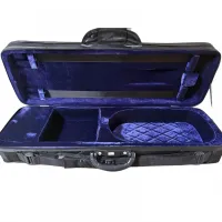 ESTOJO CASE VIOLINO RETANGULAR PRETO&ROXO D' VIOLIN  - Foto 2