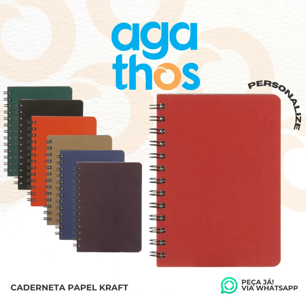 Caderneta Capa Kraft Imagem
