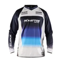 CAMISA CREATION AZUL/PRETA - MATTOS RACING