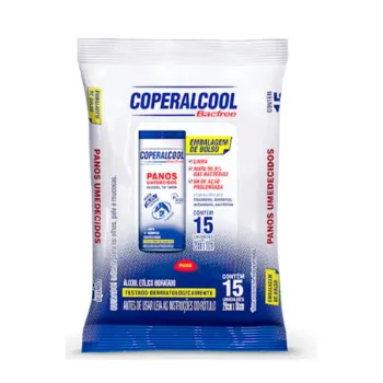 Pano Umedecido Coperalcool  Bolso C/15
