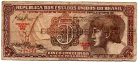 C111 - 5 Cruzeiros - Série 052 - Índio - Data: 1961 - UTG