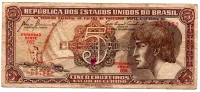 C111 - 5 Cruzeiros - Série 052 - Índio - Data: 1961 - UTG