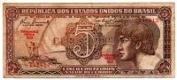 C111 - 5 Cruzeiros - Série 053 - Índio - Data: 1961 - BC