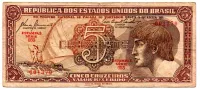 C111 - 5 Cruzeiros - Série 053 - Índio - Data: 1961 - BC