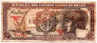 C111 - 5 Cruzeiros - Série 054 - Índio - Data: 1961 - BC