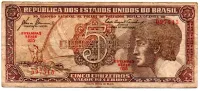 C111 - 5 Cruzeiros - Série 055 - Índio - Data: 1961 - BC