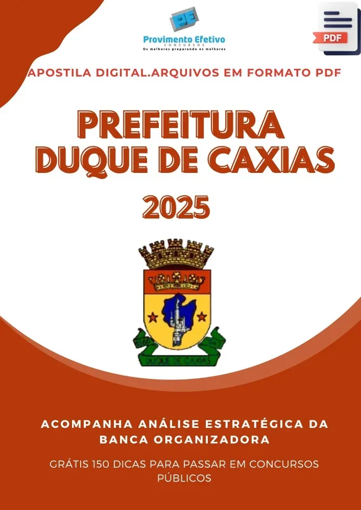 Apostila Pref Duque de Caxias Agente Comunitário de Saúde 2025