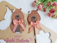 G1.816  Gabarito de Moldes  em MDF  Capivara Fofa - Foto 3