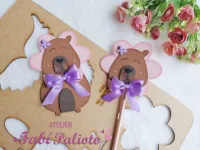 G1.816  Gabarito de Moldes  em MDF  Capivara Fofa - Foto 4