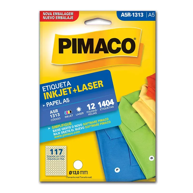 Etiqueta Pimaco A5 R1313 c/12