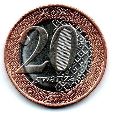 Angola - 2014 - 20 Kwanzas - Sob/Fc