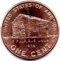 Estados Unidos - 2009 - 1 Cent - Comemorativa Lincoln Bicentenial - (Early childhood in Kentucky) - Sob - Manchas