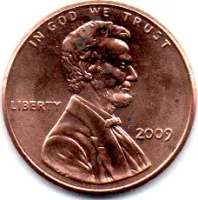 Estados Unidos - 2009 - 1 Cent - Comemorativa Lincoln Bicentenial - (Early childhood in Kentucky) - Sob - Manchas - Foto 2