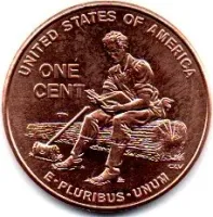 Estados Unidos - 2009 - 1 Cent - Comemorativa Lincoln Bicentenial - (Formative years in Indiana) - Sob/FC