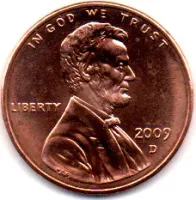 Estados Unidos - 2009D - 1 Cent - Comemorativa Lincoln Bicentenial - (Professional life in Illinois) - Sob/FC - Foto 2