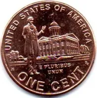 Estados Unidos - 2009D - 1 Cent - Comemorativa Lincoln Bicentenial - (Professional life in Illinois) - Sob