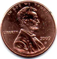 Estados Unidos - 2009D - 1 Cent - Comemorativa Lincoln Bicentenial - (Professional life in Illinois) - Sob - Foto 2