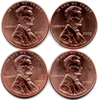 Estados Unidos - 2009 - 1 Cent - Lote com 4 moedas Comemorativas Lincoln Bicentenial - Sob/Fc - Foto 2