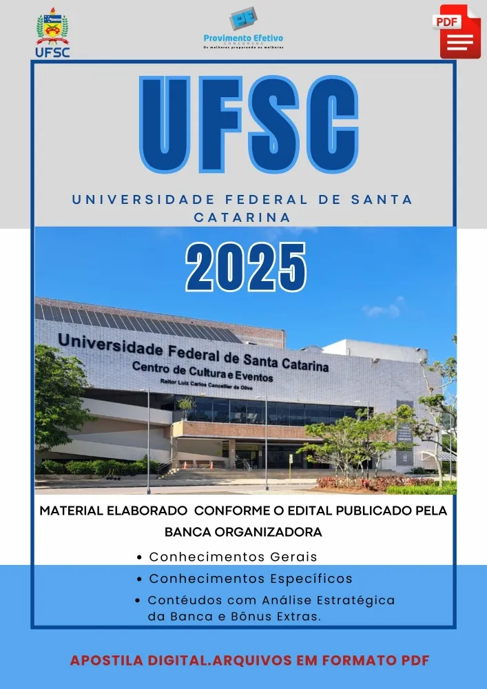 Apostila UFSC Assistente Administrativo 2025 Imagem