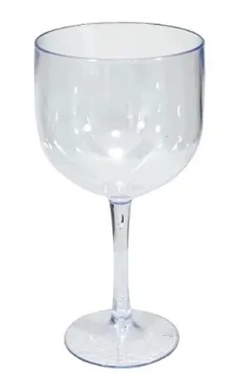 Kit 10 Taças de Gin acrílico Cristal/Transparente - 500ml