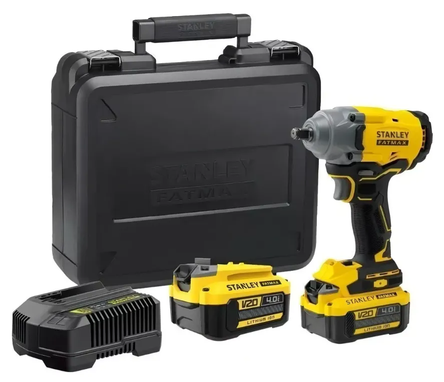 Chave De Impacto Sem Fio ½ 13mm 20V Com 2 Baterias 4Ah Brushless Íon De Lítio E Maleta