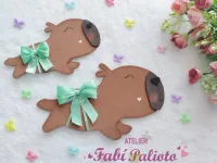 G1.817  Gabarito de Moldes  em MDF  Capivara Fifi  - Foto 2