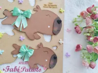 G1.817  Gabarito de Moldes  em MDF  Capivara Fifi  - Foto 3