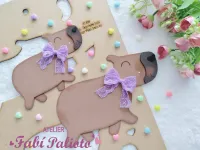 G1.818  Gabarito de Moldes  em MDF  Capivara Juju - Foto 3