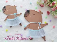 G1.819  Gabarito de Moldes  em MDF  Capivara Lulu - Foto 2