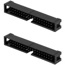 CONECTOR  BOX HEADER 40 VIAS MACHO 180° SEM EJETOR
