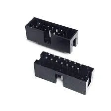 CONECTOR  BOX HEADER 14 VIAS MACHO 180° SEM TRAVA