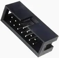 CONECTOR  BOX HEADER 14 VIAS MACHO 180° SEM TRAVA - Foto 2