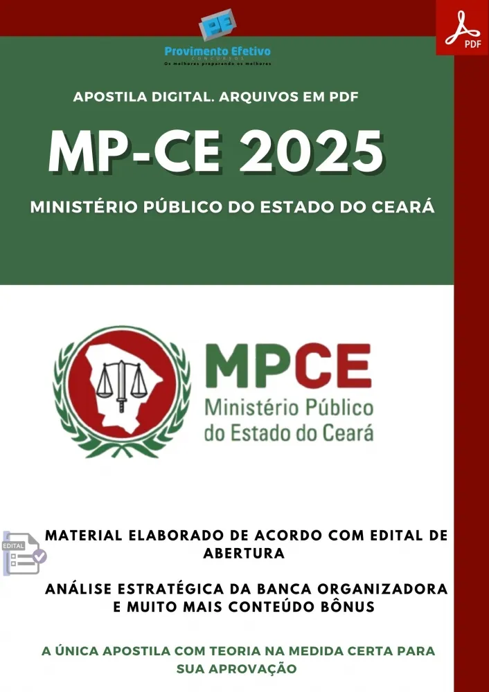 Apostila MP CE Administração 2025 Imagem