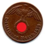 Alemanha - 2° Guerra - 1938A - 1 Reichspfennig