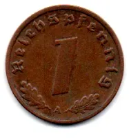 Alemanha - 2° Guerra - 1938A - 1 Reichspfennig - Foto 2
