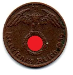 Alemanha - 2° Guerra - 1939B - 1 Reichspfennig Imagem