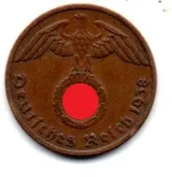 Alemanha - 2° Guerra - 1938A - 1 Reichspfennig