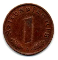 Alemanha - 2° Guerra - 1938A - 1 Reichspfennig - Foto 2