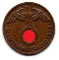 Alemanha - 2° Guerra - 1938E - 2 Reichspfennig