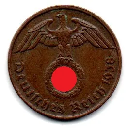 Alemanha - 2° Guerra - 1938B - 2 Reichspfennig