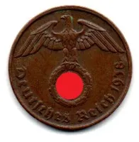 Alemanha - 2° Guerra - 1938B - 2 Reichspfennig