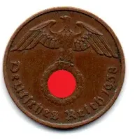 Alemanha - 2° Guerra - 1938A - 2 Reichspfennig